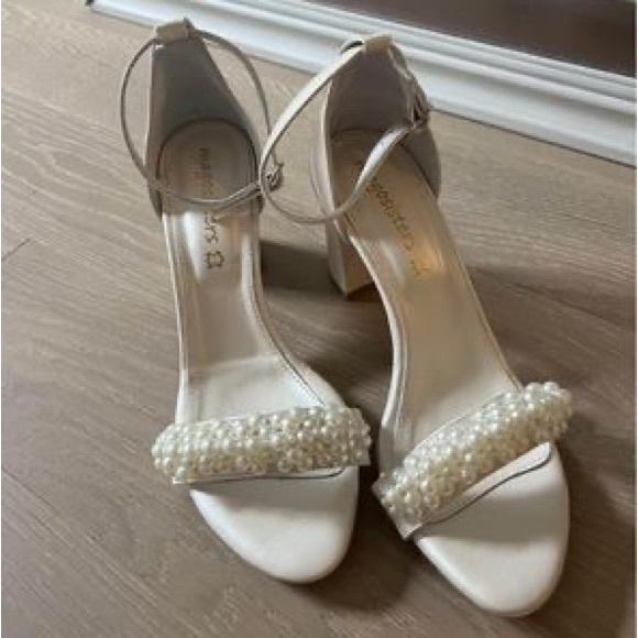 Handmade Ivory Pearl Wedding Shoes - Picture 1 of 5